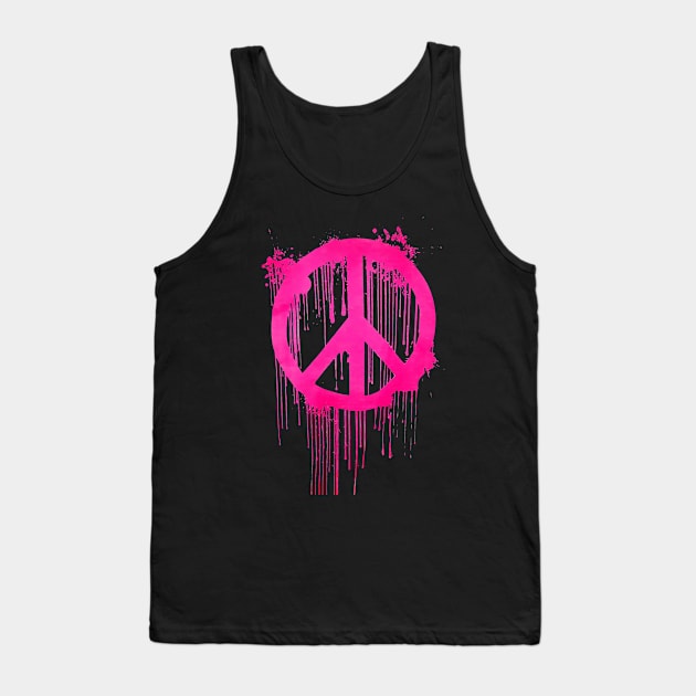 Banksy World Peace Tank Top by Closeddoor